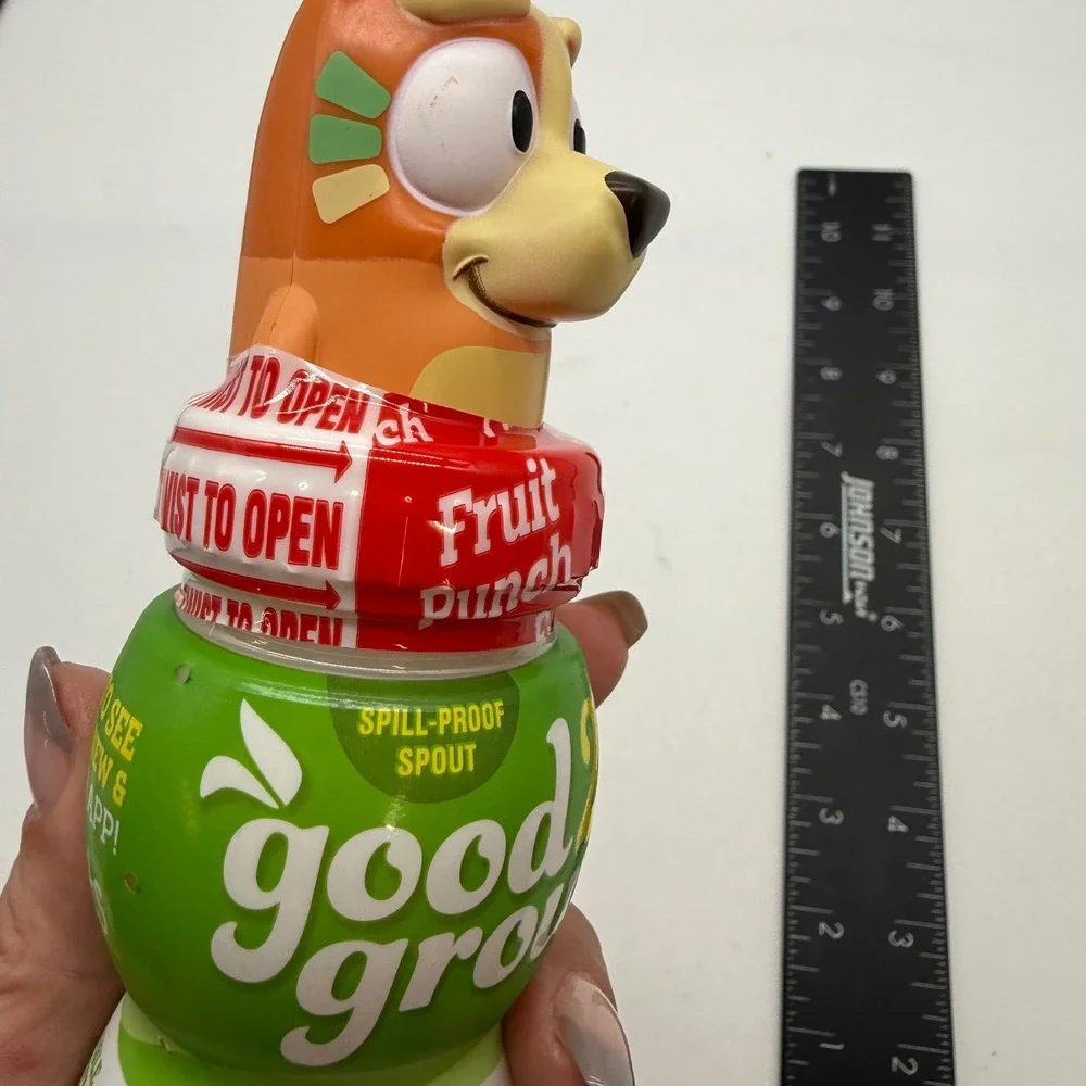 Good2Grow Bluey Bingo Character Topper 6oz Fruit Punch Juice Bottle Sealed